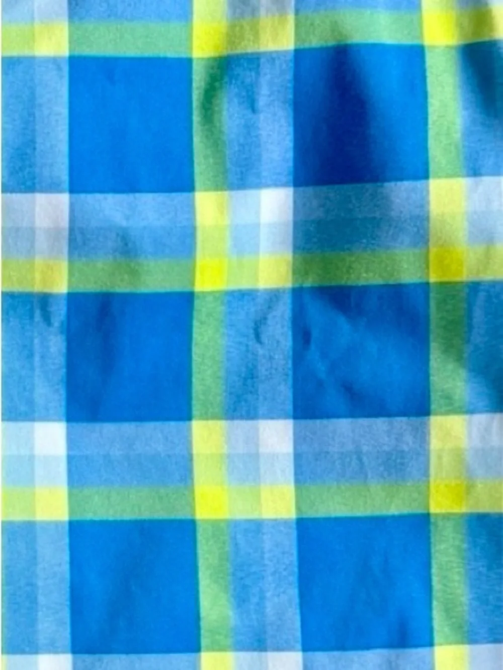 Izod Blue Yellow Plaid Golf Skort